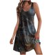 thumbnail image 2 of Puntoco Vestidos Mujer Fantasía Casual Verano Impreso Vestido Sin Mangas Con Bolsillos, 2 of 6