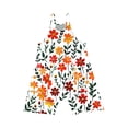 thumbnail image 5 of Zpanxa Girls Shorts Polyester Spandex Print Pattern Sleeveless Overalls with Pockets 11-12 Years, 5 of 5