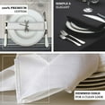 thumbnail image 4 of Efavormart Pack of 5 Premium Black 20" x 20" Washable Cotton Napkins Great for Wedding Party Restaurant Dinner Parties, 4 of 7