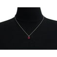 thumbnail image 5 of SuperJeweler 1 Carat Oval Shape Ruby Necklace In Sterling Silver, 18 Inches For Women, 5 of 5