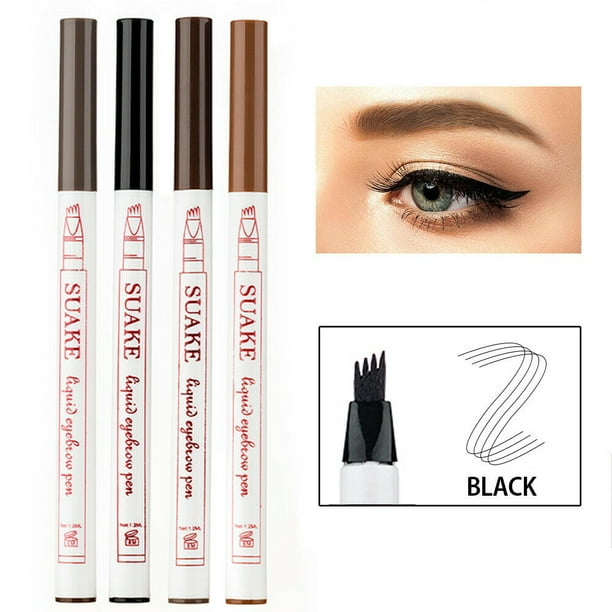 Microblading Eyebrow Pen Waterproof Fork 4 Tips Tattoo Long Last