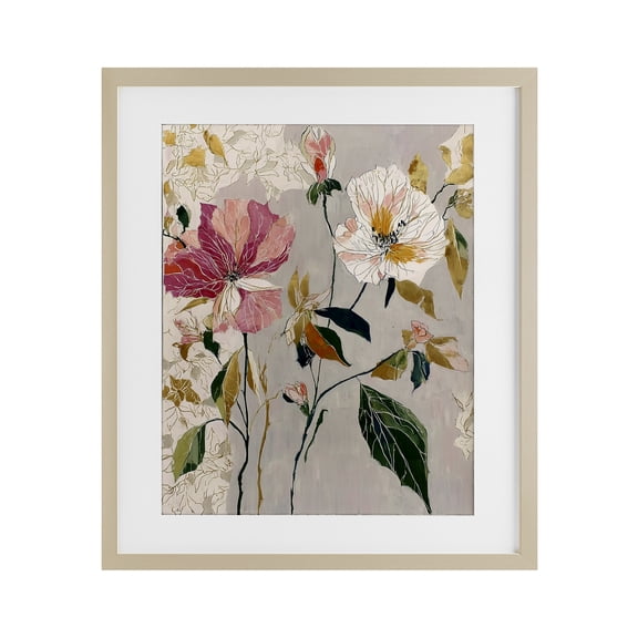 Playful Assumption Abstraction Birch Framed Print Under Glass, design by Annabelle Hall