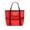 Red, variant on Floleo Large Mesh Fabric Storage Handbags, Red