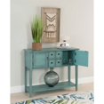 thumbnail image 3 of Linon Console en Bois Duplin en Bleu en Détresse, 3 of 15