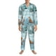 thumbnail image 3 of Fotbe Gnome And Red Fox Fishing Pijama de Hombre con Estampado de Manga Larga, Conjunto de 2 Piezas, Ropa de Dormir Suave y Cómoda con Bolsillos-Large, 3 of 7