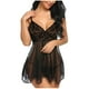 thumbnail image 1 of Gibobby Ropa sexy de mujer para sexo Ropa De Dormir Ropa De Dormir Mujer Cuello En V Bordado Encaje Lencería Lenceria China Gifts Lenceria Sexy Mujer(Negro, XG), 1 of 5