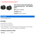 thumbnail image 2 of Front To Frame Sway Bar Bushing Kit - Compatible with 2014 - 2015 INFINITI QX70, 2 of 2