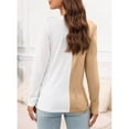 thumbnail image 4 of Aloohaidyvio Long Sleeve Tops,Women's Basic T Shirts Casual Long Sleeve V Neck Loose Fit Plain Tunic Tees Tops Blouse, 4 of 6