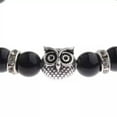 thumbnail image 2 of RSAMD Fashion Men's Women' s Natural Lava Stone Owl 8MM Beads Charm Bracelets Jewelry-200-5, 2 of 2
