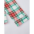 thumbnail image 6 of Christmas Family Pajamas Matching Sets Button Down Plaid Holiday Family Pajamas, 6 of 10