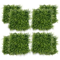 12 Pcs 20" x 20" Grass Wall Panels, Artificial Hedge Panels Greenery Wall, Sun Proected Privacy Fence Screen Faux Grass Backdrop for Outdoor Indoor Garden Birthday Wedding Decor