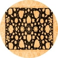 thumbnail image 1 of Ahgly Company Indoor Round Oriental Orange Traditional Area Rugs, 8' Round, 1 of 4