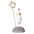 thumbnail image 4 of Estatua de estatuilla de astronauta, diseño bonito, buen regalo, decoración de escritorio duradera multifunción, 2 uds., 4 of 5