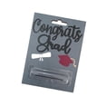 thumbnail image 3 of Tarjeta de felicitación de graduación con portamonedas Saludo de feliz graduación Gris, 3 of 9