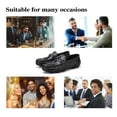 thumbnail image 4 of Mens Leather Loafers Comfortable Non-slip Driving Shoes Lightweight Office Shoes Business Boat Shoes Black 6.5 US, 4 of 7