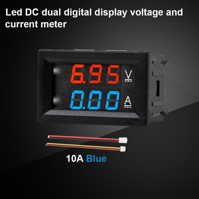 10A 50A 100A 2 en 1 multímetro voltímetro digital amperímetro DC0-100V para oficina en casa