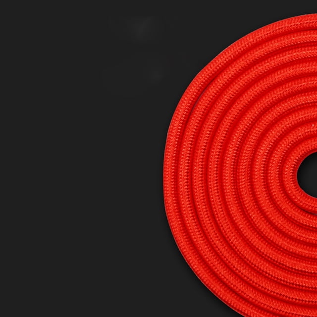 FONDOTIN Fitness Rope with Duplex Bearing Handles for Efficient Red Workout Sports Use