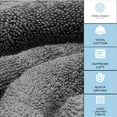 thumbnail image 6 of White Classic Luxury Bath Towel Set of 8 Pieces - 100% Turkish Cotton 700 GSM Highly Absorbent Towels for Bathroom, 2 Bath Towels, 2 Hand Towels, 4 Washcloths - Dark Gray, 6 of 7