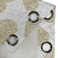 thumbnail image 3 of Ambesonne Heart Grommet Curtain Single Panel, Floral Foliage Composition, 50"x60", Sand Brown Pale Grey, 3 of 5