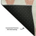 thumbnail image 3 of Addison Rugs Mayfield Washable Transitional Diamonds Salmon Rectangle Rug, 1'8" x 2'6", 3 of 5