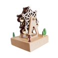 thumbnail image 3 of segolike Boîte à Musique en Bois Jouet Base Carrée Centre de Table pour Salon Chambre Femmes Roue Ciel, 3 of 9