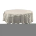 thumbnail image 1 of LA Linen TCOrgz90R-IvoryO25 Nappe Ronde en Organza Transparent, Ivoire - 90 Po., 1 of 1