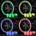 thumbnail image 2 of 4pcs Universal Luminoso Tapa De Válvula De Neumático Plástico ABS A Prueba De Polvo Neumáticos Accesorios Cubiertas De Vástago De Aplicación Coche Motocicleta Bicicleta huangjie unisex, 2 of 2