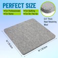 thumbnail image 2 of 14" x 14" 100% Wool Pressing Mat Easy Press Great for Quilting, Ironing & Sewing. 1/2" Thick. with Silicone Iron Rest and purple thang, 2 of 8