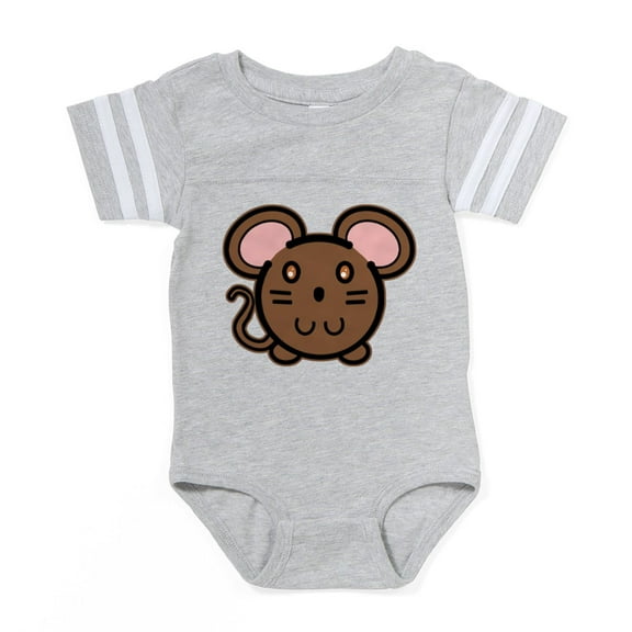 CafePress - Mousie Br - Cute Infant Baby Football Bodysuit