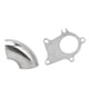 thumbnail image 5 of BOROCO Turbo Downpipe Brida con 2.5in 90 ° Codo Resistente a altas temperaturas Ajuste para T3 T4 5 Pernos Turbo, 5 of 5