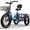 C16-BLUE, variant on Electric Bicycle for Adults, Three Wheels EBike, 48V 20.8 Ah Detachable Battery, 20inch Bike with Basket, Comment Beach Men Women All Terrain, One Year Warrenty