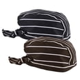 thumbnail image 1 of 2 Piezas de Gorro Unisex Gorro de Gorro de Cocina de Turbante, 1 of 9