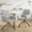 A:Chenille-Light Grey, variant on Furniliving Upholstered Dining Chairs Set of 2, 360°Swivel Dining Room Chairs with Thick Cushion & Metal Legs, Kitchen Chair for Living Room Dining Room, Dark Grey