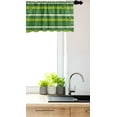thumbnail image 3 of Ambesonne Aztec Window Valance, Nature Tone Triangle and Line, 54" X 18", Yellow Green Fern Green, 3 of 3