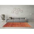 thumbnail image 3 of Ahgly Company Indoor Round Oriental Brown Industrial Area Rugs, 4' Round, 3 of 4