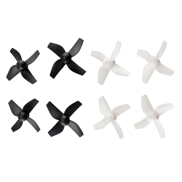 8pcs 4- Hélices CW CCW de Piezas de Repuesto para HS210 H36 E010 T36 NIHUI NH010 , negro Blanco negro Hugo Hélices Quadrotor