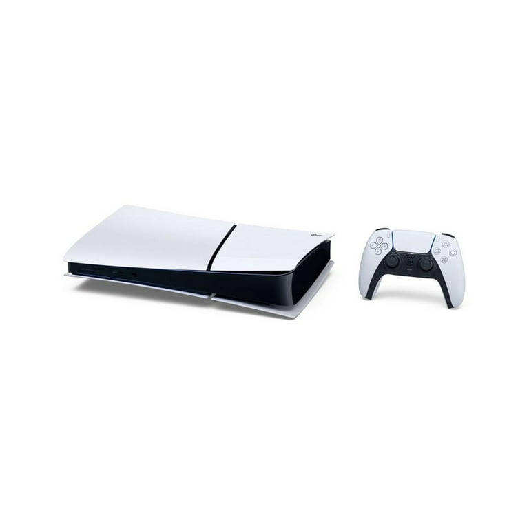 2023 New PlayStation 5 Slim Digital Edition Bundle with Two Controllers  White and Cosmic Red Dualsense and Mytrix Controller Case - Slim PS5 1TB  PCIe 
