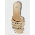 thumbnail image 3 of A New Day  Women's Beige Kathleen Raffia Buckle Block Heels 9.5, 3 of 5