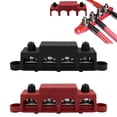 thumbnail image 5 of Power Distribution Block with Cover 250 Amp Rating Fit for Automotive Truck Black M10, 5 of 5