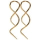 thumbnail image 1 of GOOHOCHY 2 pendientes de acero inoxidable con forma de espiral y forma de gota., 1 of 8