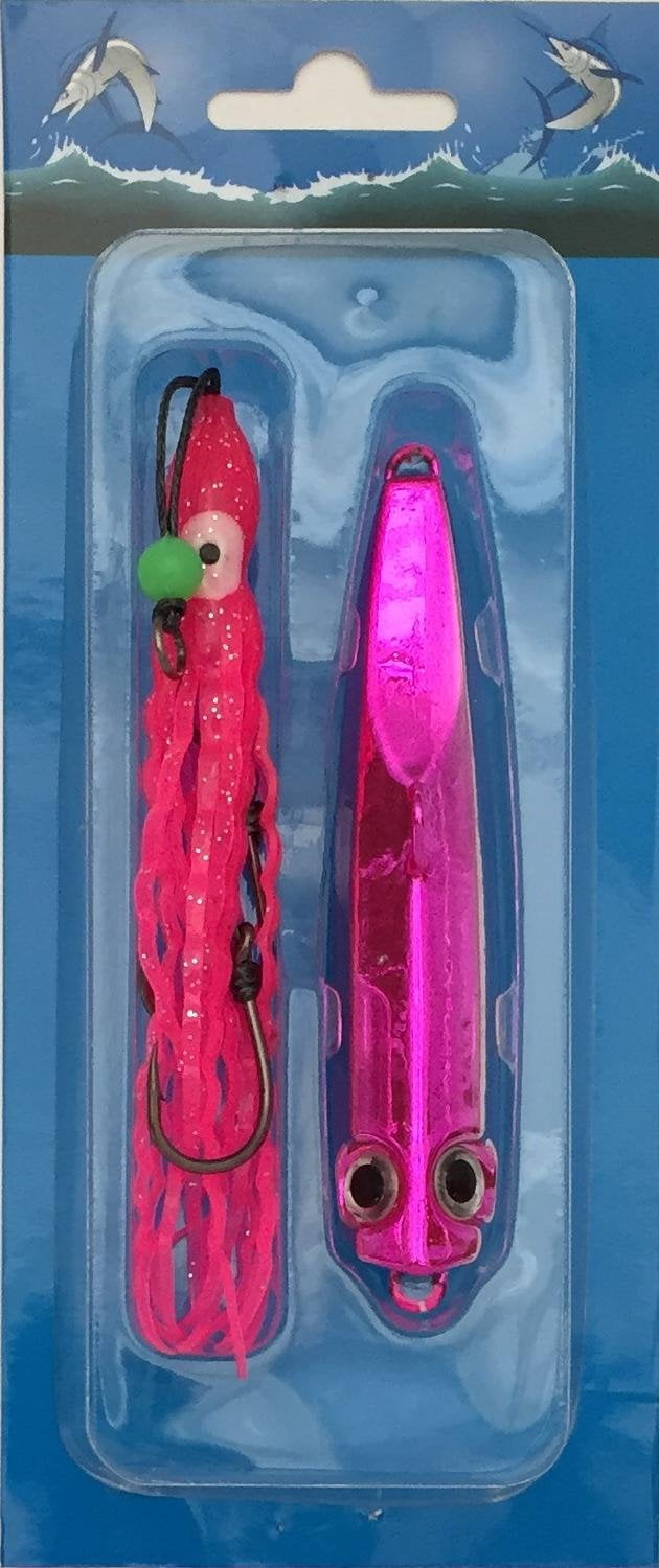 Knife Pirates Metal Jig MB 100g 3.5oz Pink Silver 3 Packs