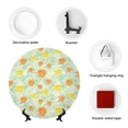 thumbnail image 4 of Disketp Tree Palms Lemon Ceramic Plate Dinner Plates Bone China Decorative Plates Art Ceramic Ornaments for Wall Hanging Decoration -7in, 4 of 6
