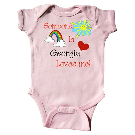 

Inktastic Someone in Georgia loves me! Gift Baby Boy or Baby Girl Bodysuit