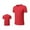 Red, variant on Wyobmus Workout Shirts for Men Short Sleeve Slim Fit Active Crew Neck Basic Shirt High Stretch Running Gym Workout Tops S-3Xl Red
