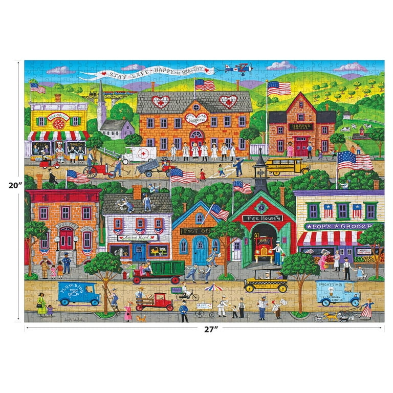 Cra-Z-Art Puzzle Collector 1000-Piece Hometown Heroes Jigsaw