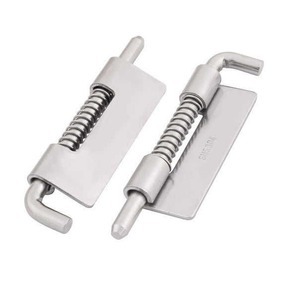 304 Stainless Steel Door Gate Spring Latch  Bolt 3.6 Inch Length 2pcs
