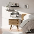 thumbnail image 3 of Juego de 3 estantes de pared RICHER HOUSE negros para baño y dormitorio, 3 of 7