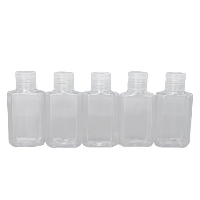 Botellas exprimibles de plástico vacías, 5 piezas Contenedores exprimibles vacíos Botellas vacías recargables Contenedores exprimibles Rendimiento finamente ajustado