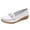 White, variant on Womens Comfort Walking Flat Loafer On Leather Loafer Comfortable Flat Shoes Outdoor Driving Shoes Womens 10 Narrow Flat Shoes Women Flat Shoes 9 Ballet Flat Shoes for Women 8 Womens Flat Shoes