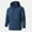 Blue, variant on Cosfo Lightweight Mens Jacket Zip Up Casual Blue Solid Windbreaker Loose with Zipper Pockets Waterproof Long Sleeve Detachable Hat Hooded Jacket
